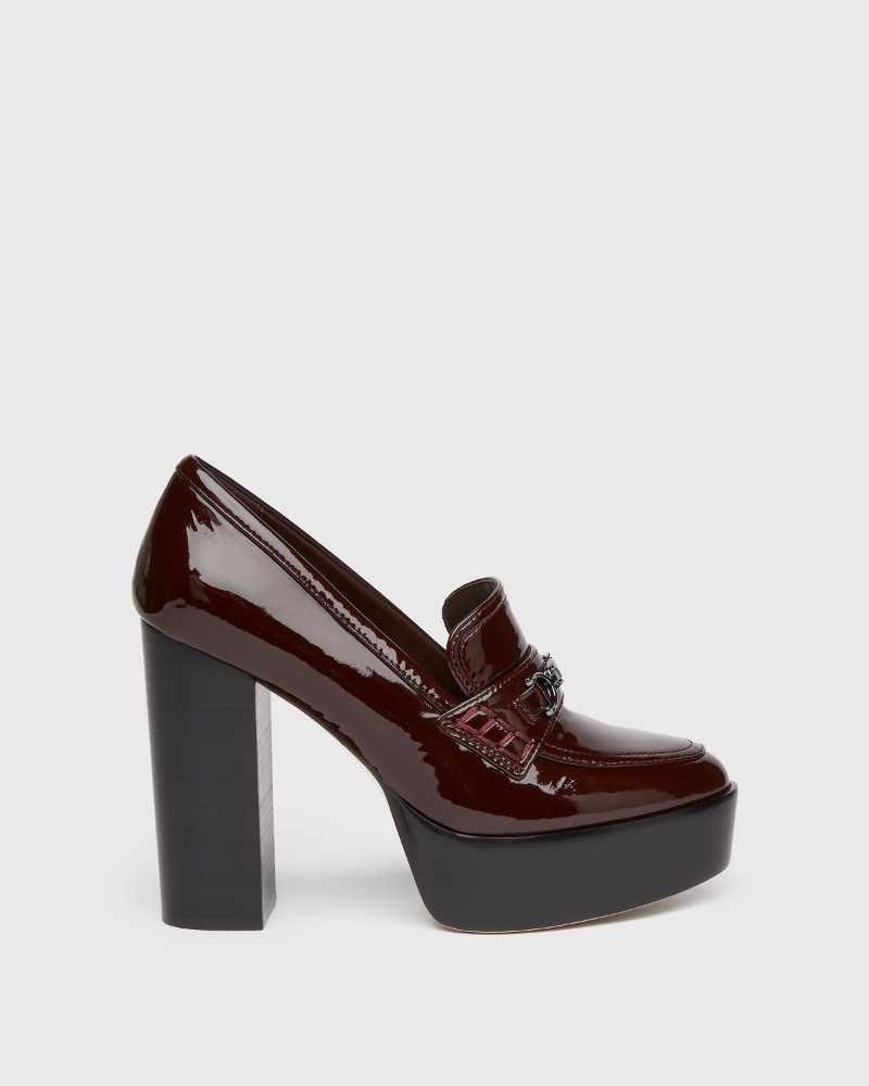 Masha Pump - Black Cherry Patent Leather